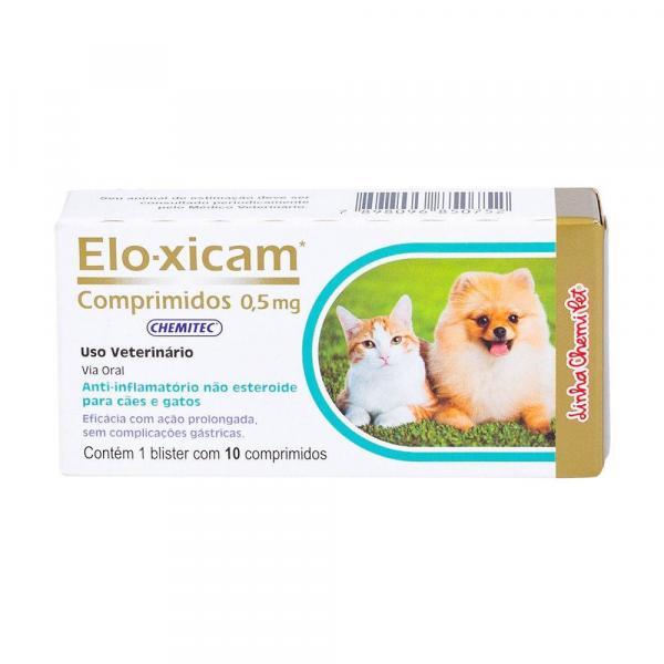 Elo-Xicam 0,5 Mg Anti-inflamatório 10 Comprimidos - Chemitec