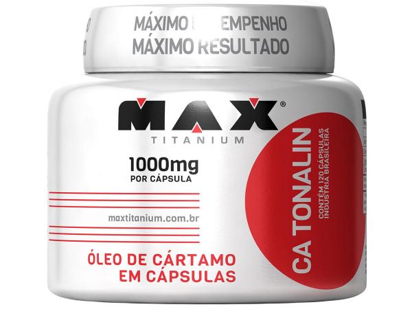 Emagrecedor - Óleo de Cártamo CA Tonalin 120 Cáps - Max Titanium