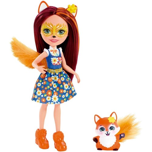 Enchantimals Boneca e Bichinho Felicity Fox & Flick - Mattel