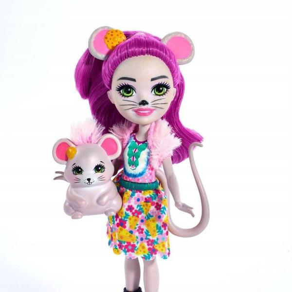 Enchantimals Boneca e Bichinho Mayla Mouse e Fondue - Mattel