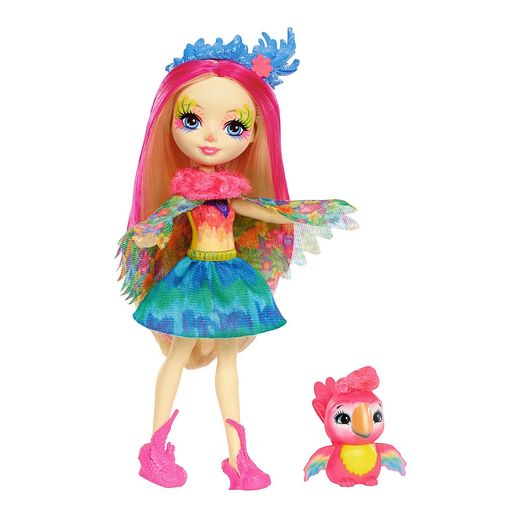 Tudo sobre 'Enchantimals Boneca e Bichinho Peeki Parrot - Mattel'
