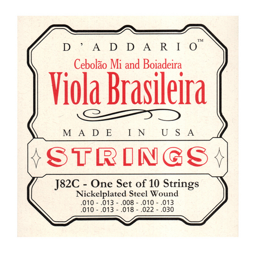 Encordoamento Daddario J82c para Viola Brasileira