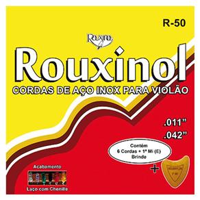 Encordoamento de Aço para Violão com Chenille R50 Rouxinol