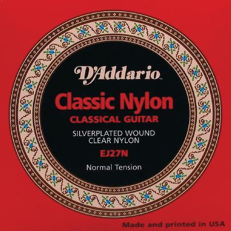 Encordoamento de Nylon para Violão Ej27n Student Classics Normal Tension - D"addario
