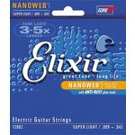 Encordoamento Elixir Nanoweb 009-042 12002 Guitarra