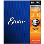Encordoamento Elixir Para Guitarra 011.49 Nanoweb Medium