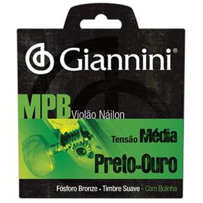 Encordoamento Giannini GENWBG Violão Nylon Tensão Média MPB