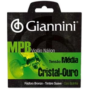 Encordoamento Giannini GENWG P/ Violão Cristal/Ouro C/ Bolinha - EC0177