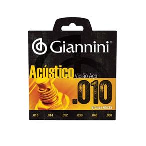 Encordoamento Giannini GESWAM Violão Aço 0.010 - EC0044