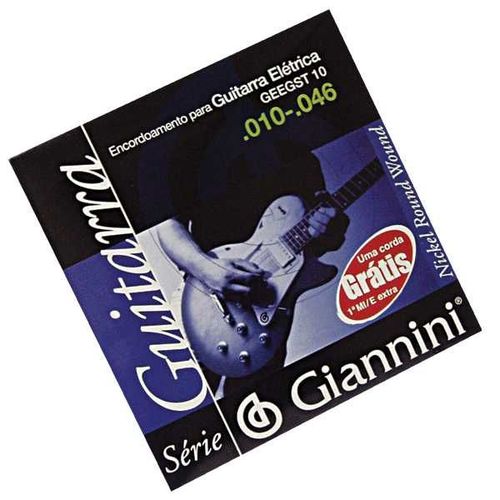 Encordoamento Giannini para Guitarra GEEGST9 Super Leve 009