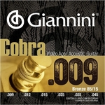 Encordoamento Giannini Para Violão Cobra Aço .009