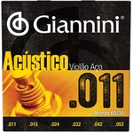 Encordoamento Giannini Violão Aço Gespw .011 / .052