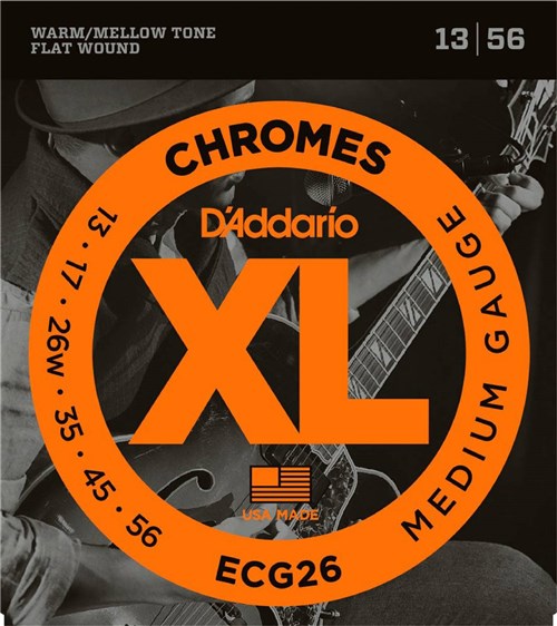 Encordoamento Guitarra D'Addario Chromes 013 - ECG26