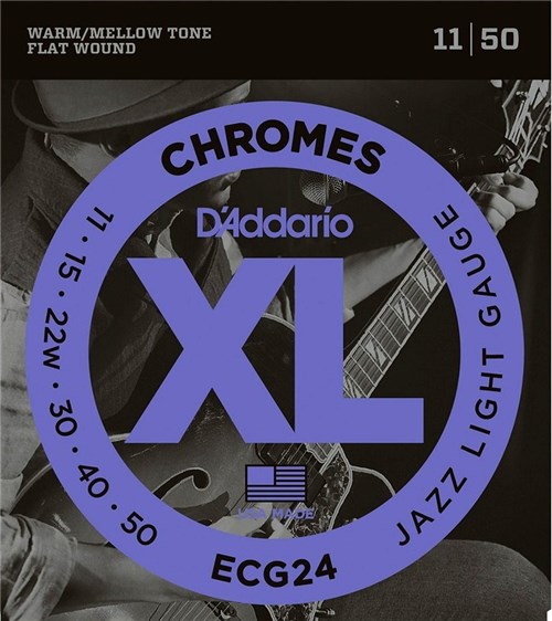 Encordoamento Guitarra D'Addario Chromes 011 - ECG24
