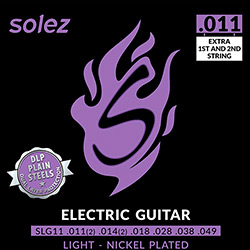 Encordoamento Guitarra DLP Calibre 0.011 SLG11 Solez