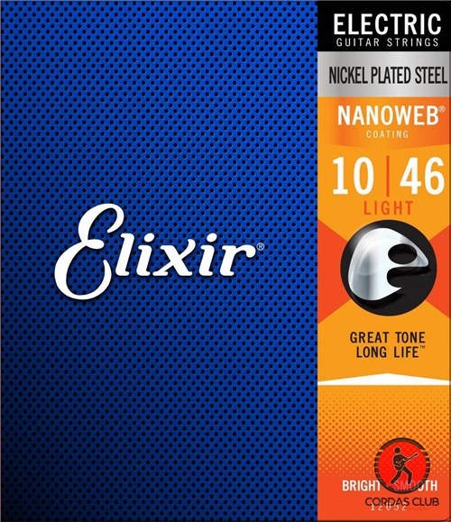 Encordoamento Guitarra Elixir Nanoweb 010 - 12052