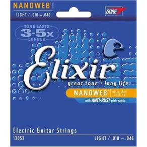 Encordoamento Guitarra Elixir Nanoweb Light 12052