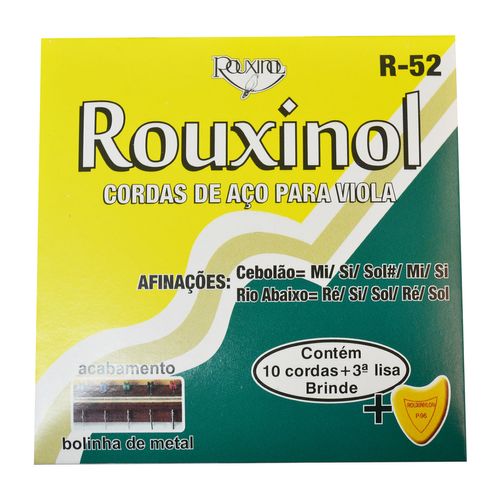 Encordoamento Inox para Viola com Bolinha - Rouxinol