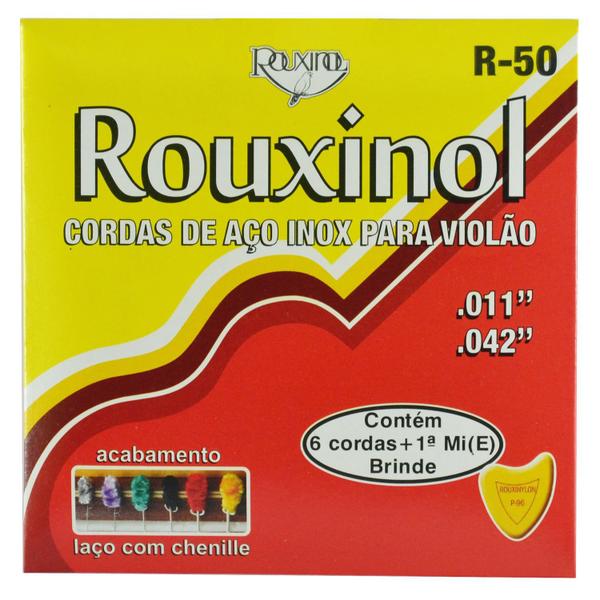 Encordoamento Inox para Violão com Chenilha - Rouxinol