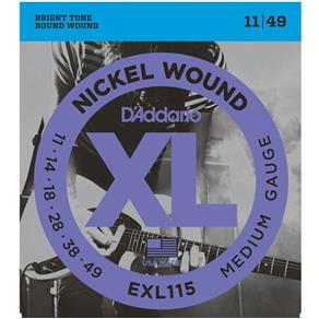 Encordoamento Nickel Wound 011 para Guitarra EXL-115 - D`Addario