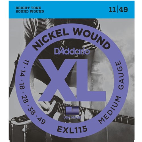 Encordoamento Nickel Wound 011 para Guitarra Exl-115 - D'addario