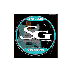 Encordoamento P/ Guitarra 010 Pesada C/ 1 Palhetas Grátis + 1 Corda MI Ref.5198 - SG