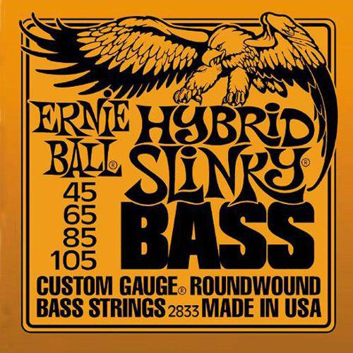 Tudo sobre 'Encordoamento para Contrabaixo Hybrid Slinky 2833 4 Cordas, .045/.105 - Ernie Ball'