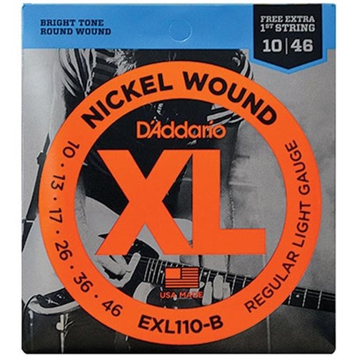 Encordoamento para Guitarra Nickel Wound Exl110 Daddario