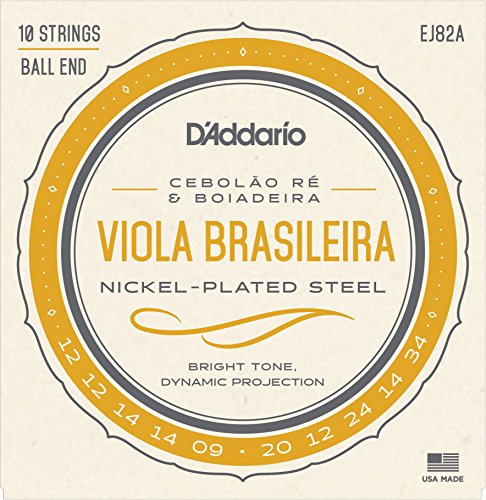 Encordoamento para Viola Brasileira Ej82a - Cebolão Ré/boiadeira
