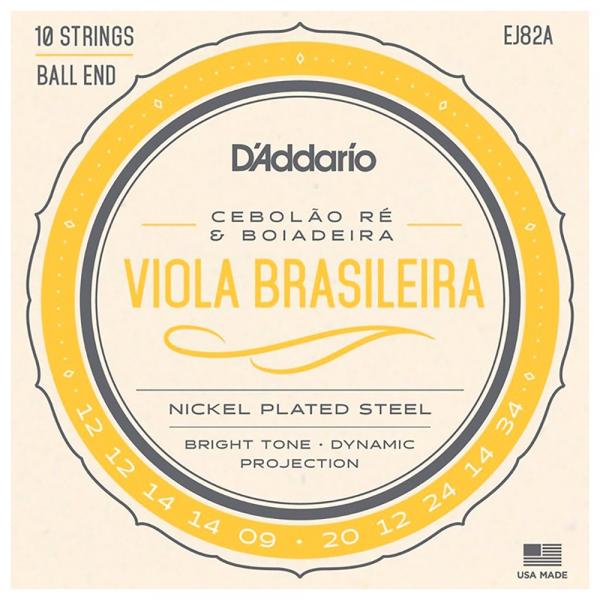 Encordoamento para Viola Brasileira Ej82a D Áddário - Daddario