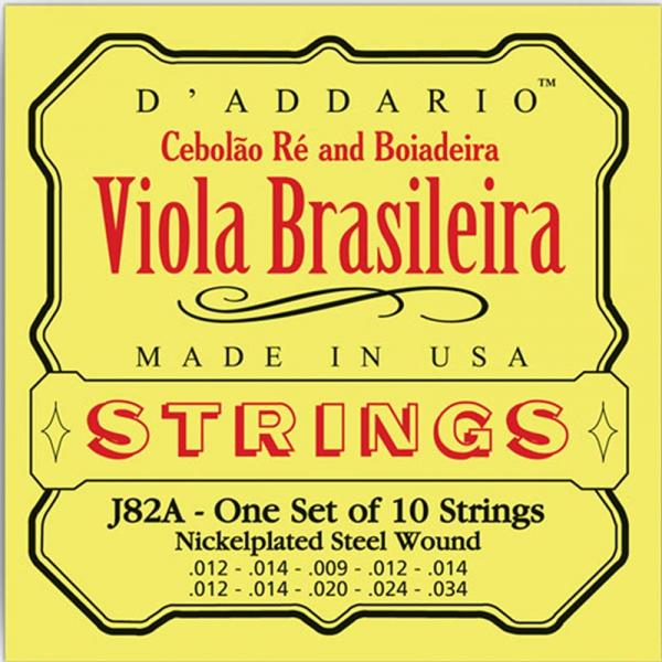 Encordoamento para Viola Brasileira J82A DADDARIO - DAddario
