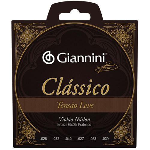 Encordoamento para Violão Genwpl Série Clássico Nylon Leve Giannini