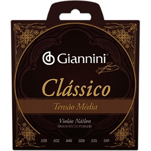 Encordoamento para Violão Genwpm Clássico Nylon Média Giannini