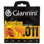 Encordoamento para Violão Gespw Série Acústico Aço 0.11 Giannini