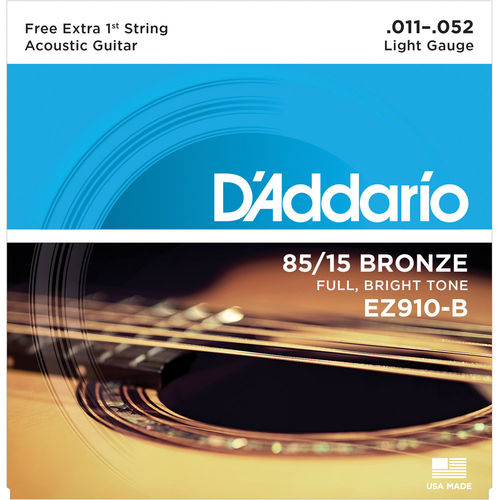 Encordoamento D'addario Ez910 para Violão Aço