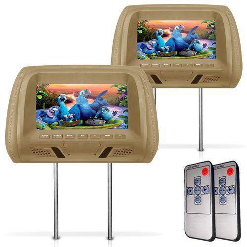 Encosto Cabeça,monitor,tela LCD ,7 Polegadas