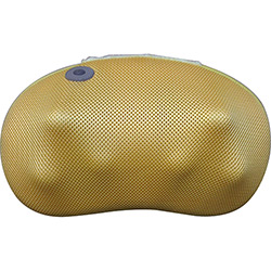 Encosto Massageador Shiatsu Color Pillow Amarelo Bivolt - Relaxmedic