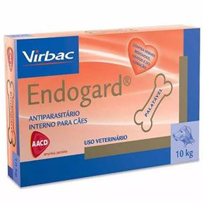 Endogard Vermifugo Cães 10kg Virbac - Caixa 6 Comprimidos