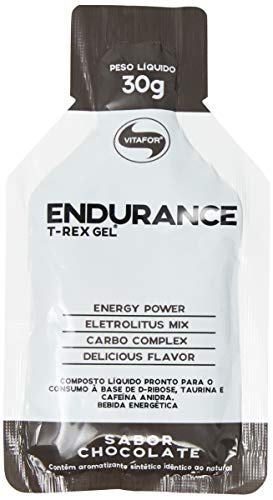 Endurance T-rex Gel Energético - 1 Sachê de 30g Chocolate - Vitafor, Vitafor