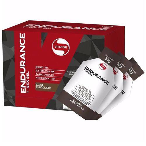 Endurance T- Rex Gel Energético Vitafor 24 Saches Chocolate