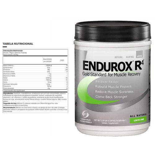 Endurox R4 - 1004g - Pacific Health - Lemon Lime