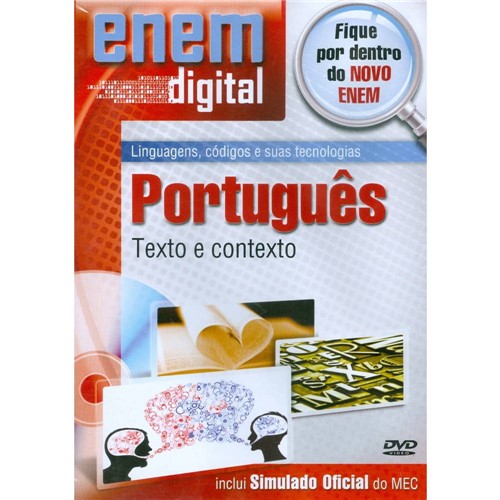 Enem Digital Portugues - Texto e Contexto - Dvd