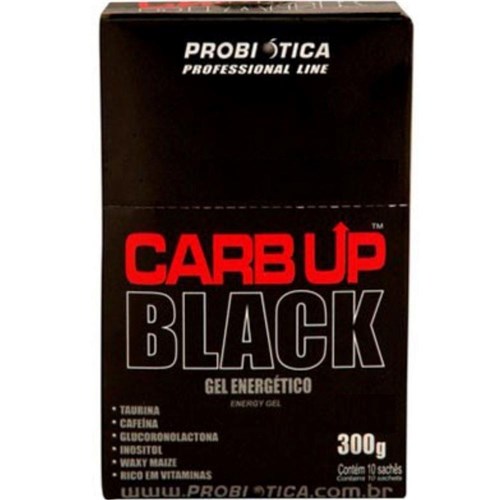 Tudo sobre 'Energetico Carb-Up Gel Black 1 Cx Com 10 Saches - Probiótica Morango Silvestre'