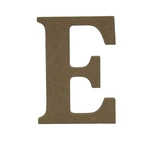 Enfeite de Mesa Letra "E" 12cm x 18mm - Madeira MDF