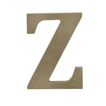 Enfeite de Mesa Letra "Z" 12cm x 18mm - Madeira MDF