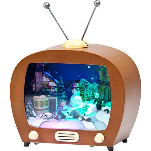 Tudo sobre 'Enfeite de Mesa Luz LED - Natal TV Vintage - Christmas Traditions'