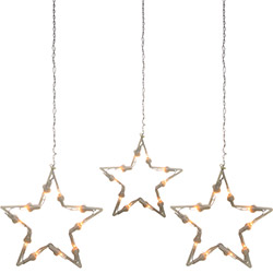 Enfeite Estrelas Iluminadas com 10 Peças 127v - Christmas Traditions