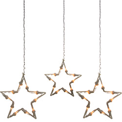 Enfeite Estrelas Iluminadas com 5pçs 220v - Christmas Traditions