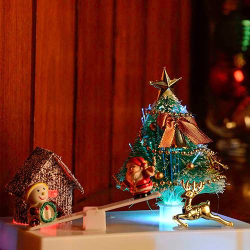 Enfeite Iluminado Papai Noel na Gangorra - Orb Christmas
