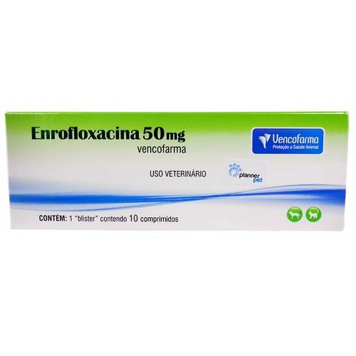 Tudo sobre 'Enrofloxacina Comprimidos 50mg Vencofarma'